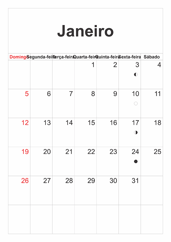 Amostra Calendário