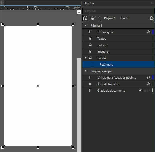 CorelDRAW Cartão digital posicionando imagens