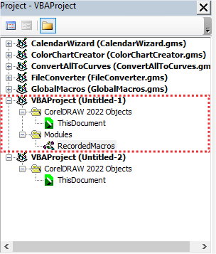 Project VBA