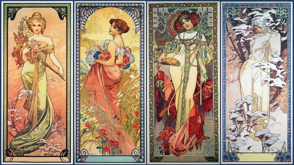 As estacoes 1898. Afons Mucha
