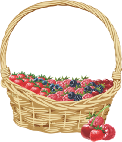 Cesta de frutas vermelhas